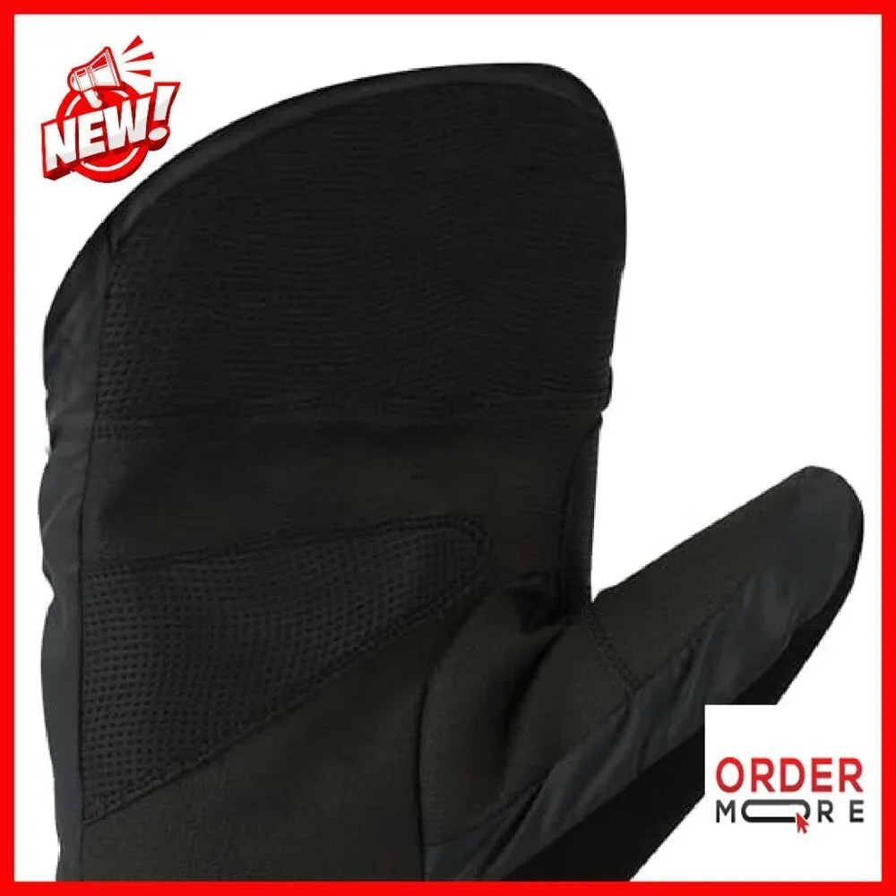 Quilted Insulated Mittens with FastDry Lining, Adjustable Snap Closure